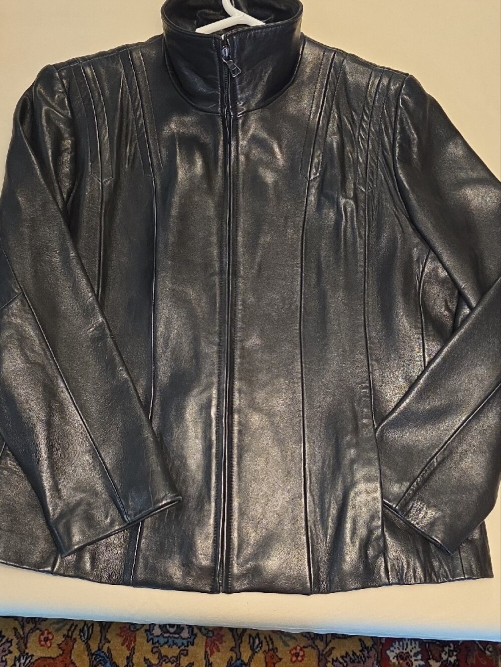 2X Avanti Classic Black Leather Zip Jacket - Women's - Picture 9 of 10